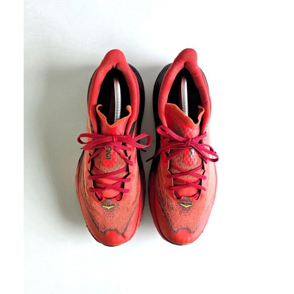 HOKA Men\'s Speedgoat 5 GTX Running Shoes Fiesta Thyme Sz 12 46 2/3 Red Sneakers main image 10